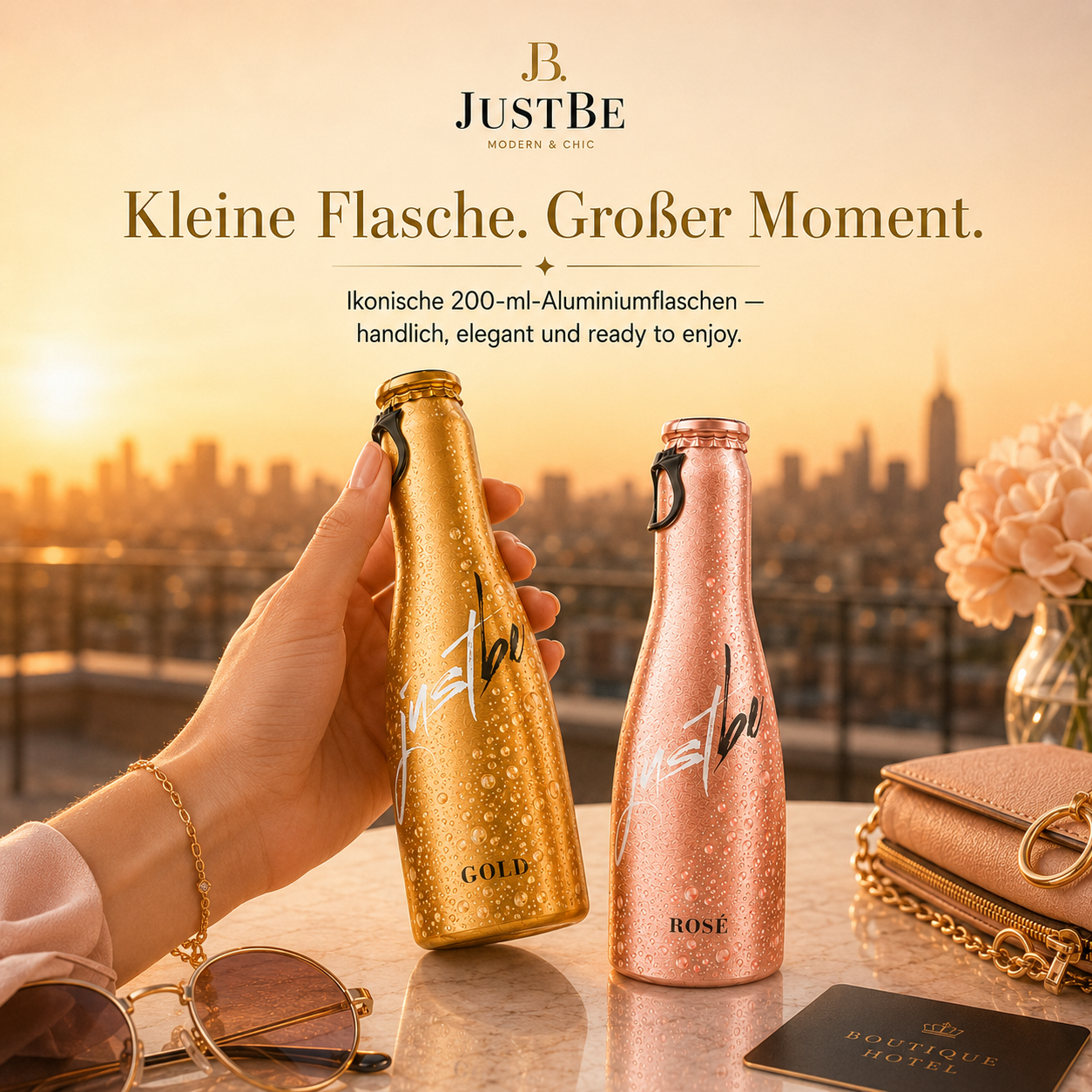 JustBe Gold & Rosé Mix – Gift Box Black