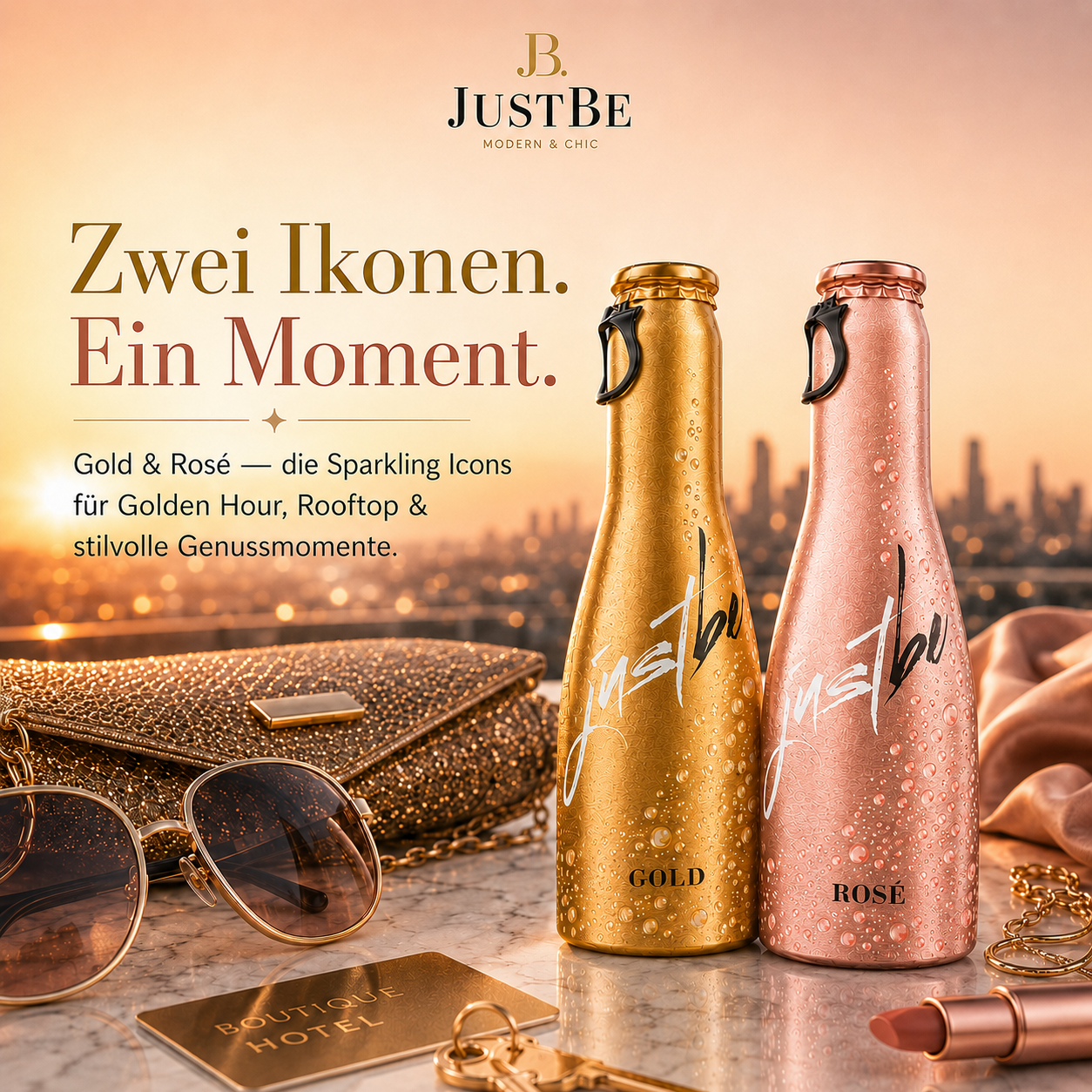 JustBe Gold & Rosé Mix – Gift Box Black