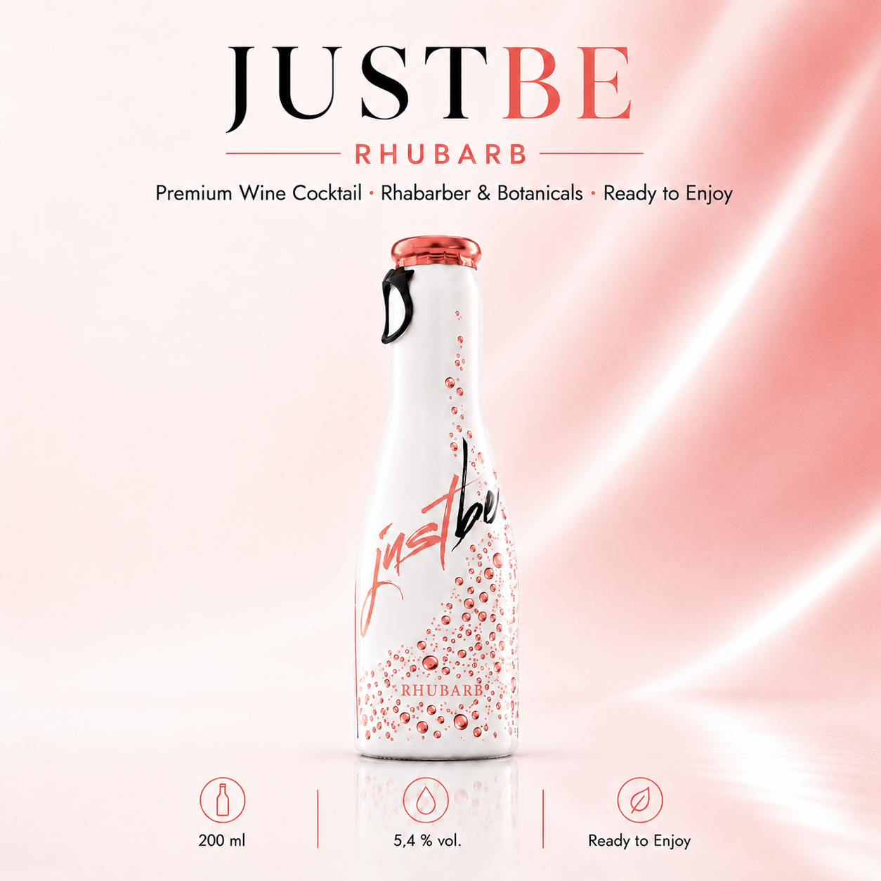 JustBe Rhubarb – The Refreshing Drink