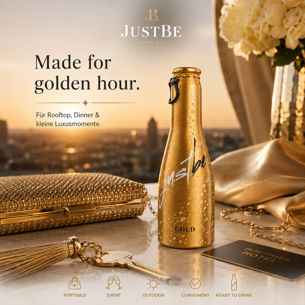 JustBe Gold – Sparkling Icon