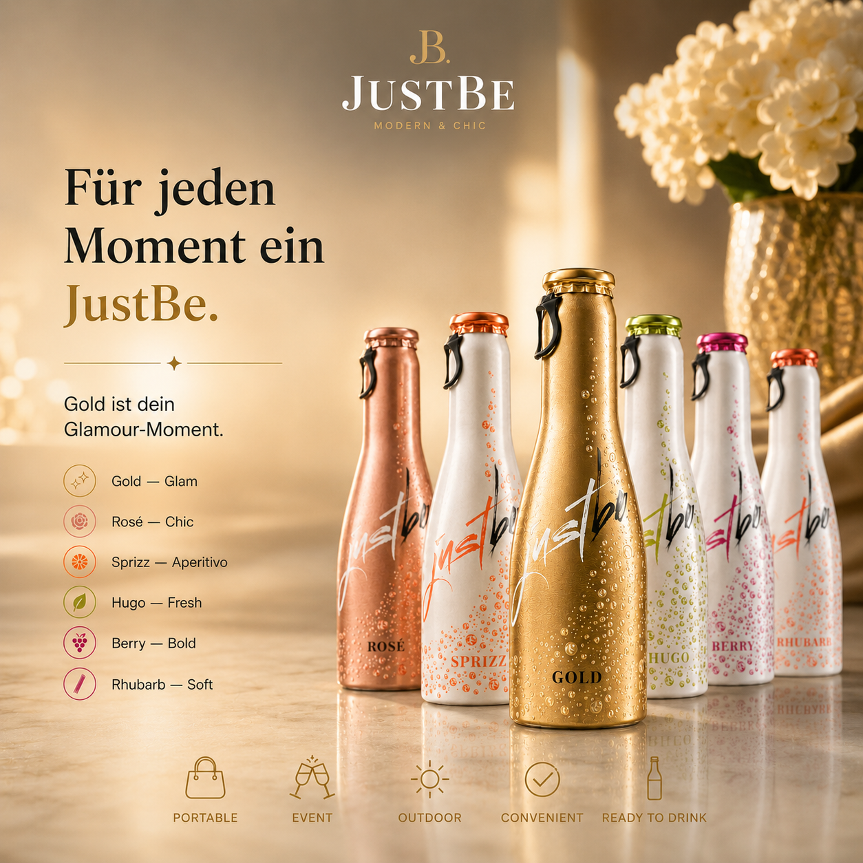 JustBe Gold – Sparkling Icon