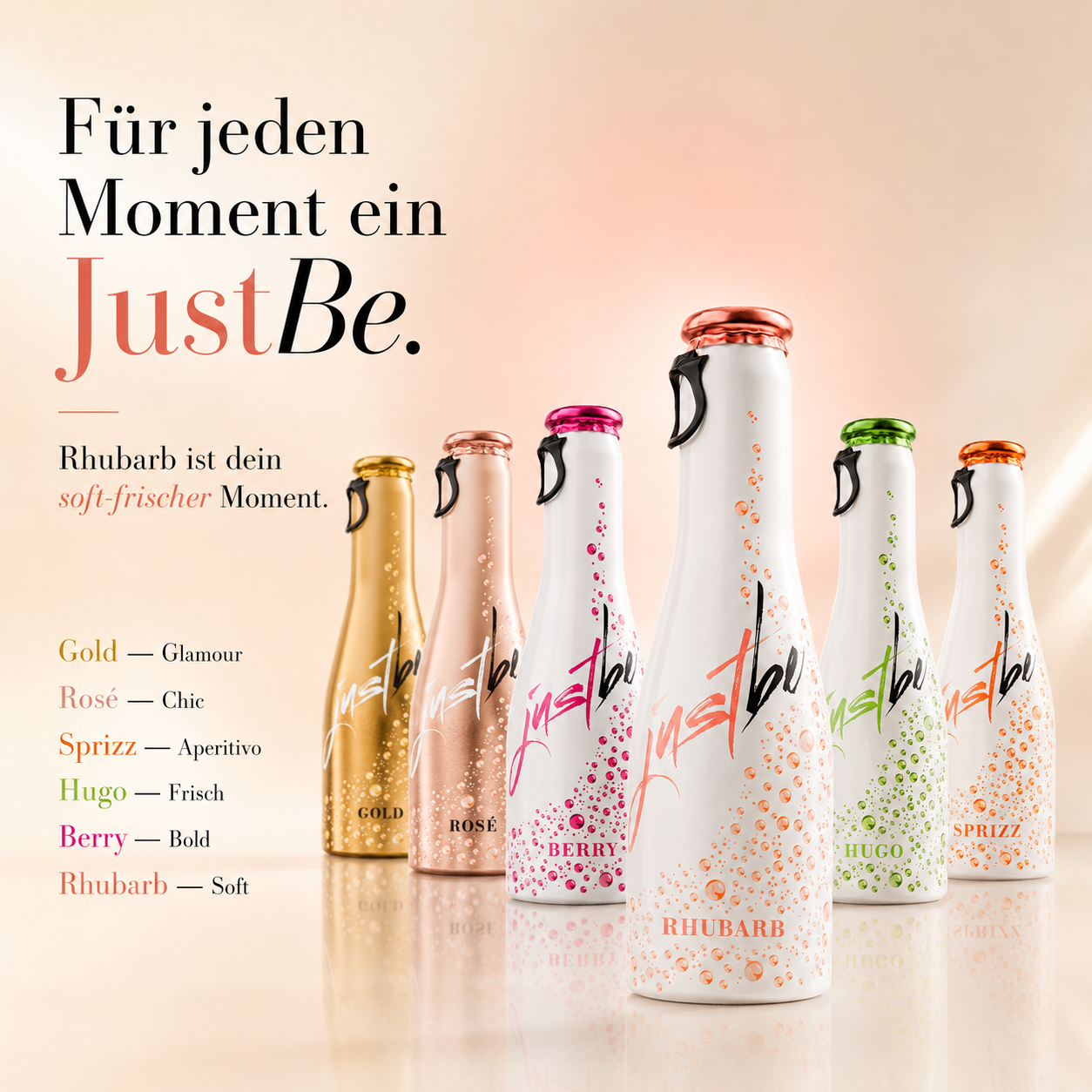 JustBe Rhubarb – The Refreshing Drink