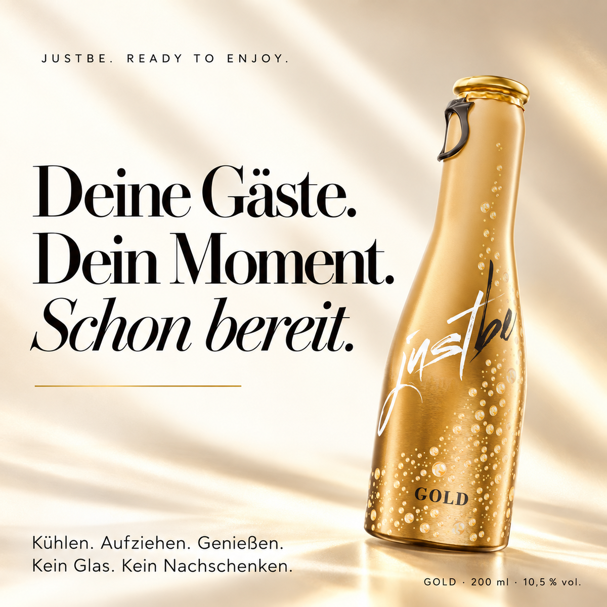 JustBe Gold – Geschenkbox Weiß