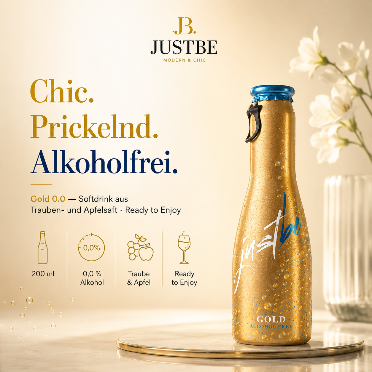 JustBe Gold 0.0 — Non-Alcoholic