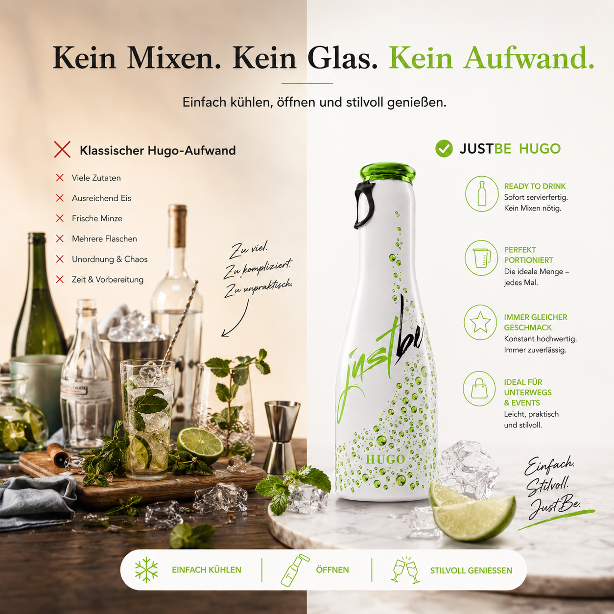 JustBe Hugo – The Garden Aperitivo