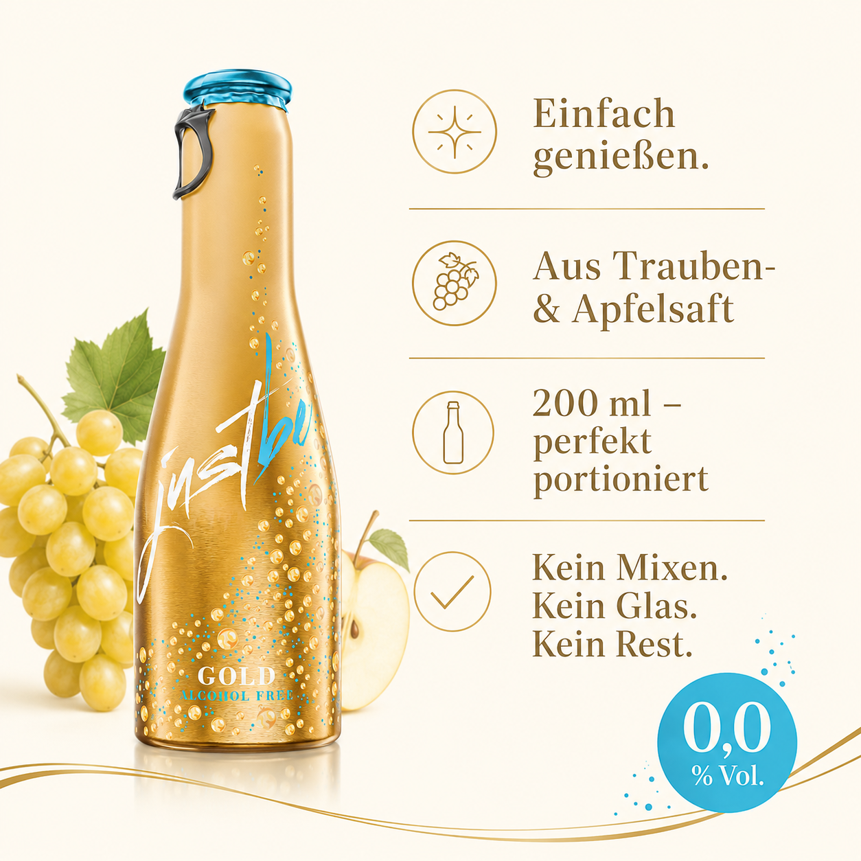 JustBe Gold 0.0 — Non-Alcoholic