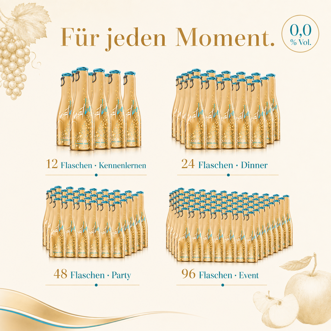 JustBe Gold 0.0 — Non-Alcoholic