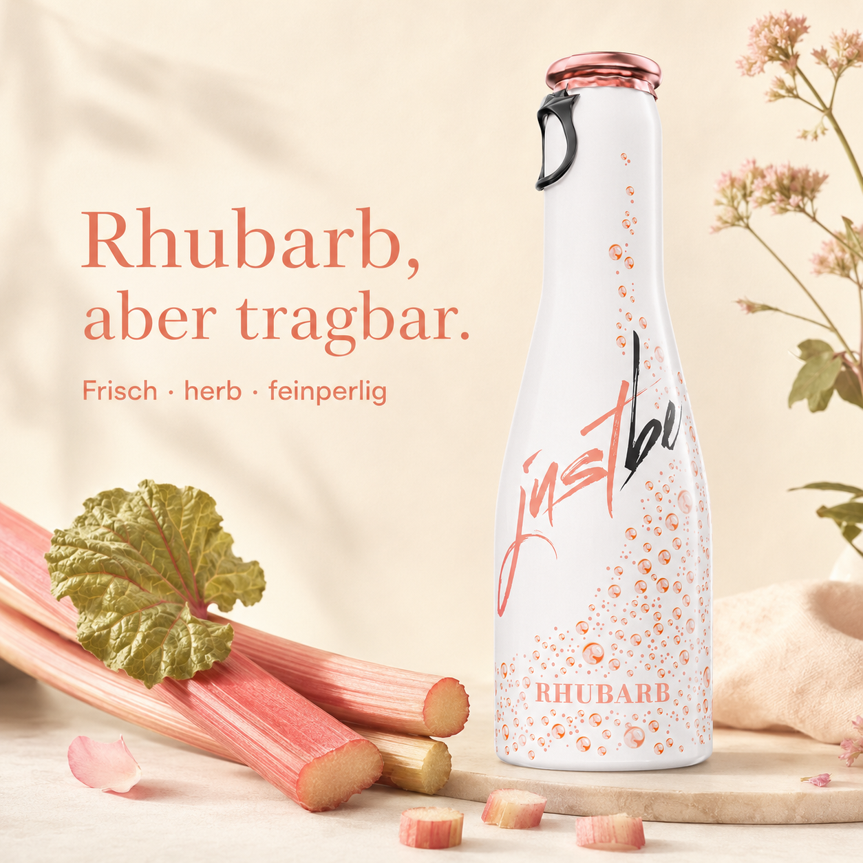 JustBe Rhubarb-24 x 200 ml