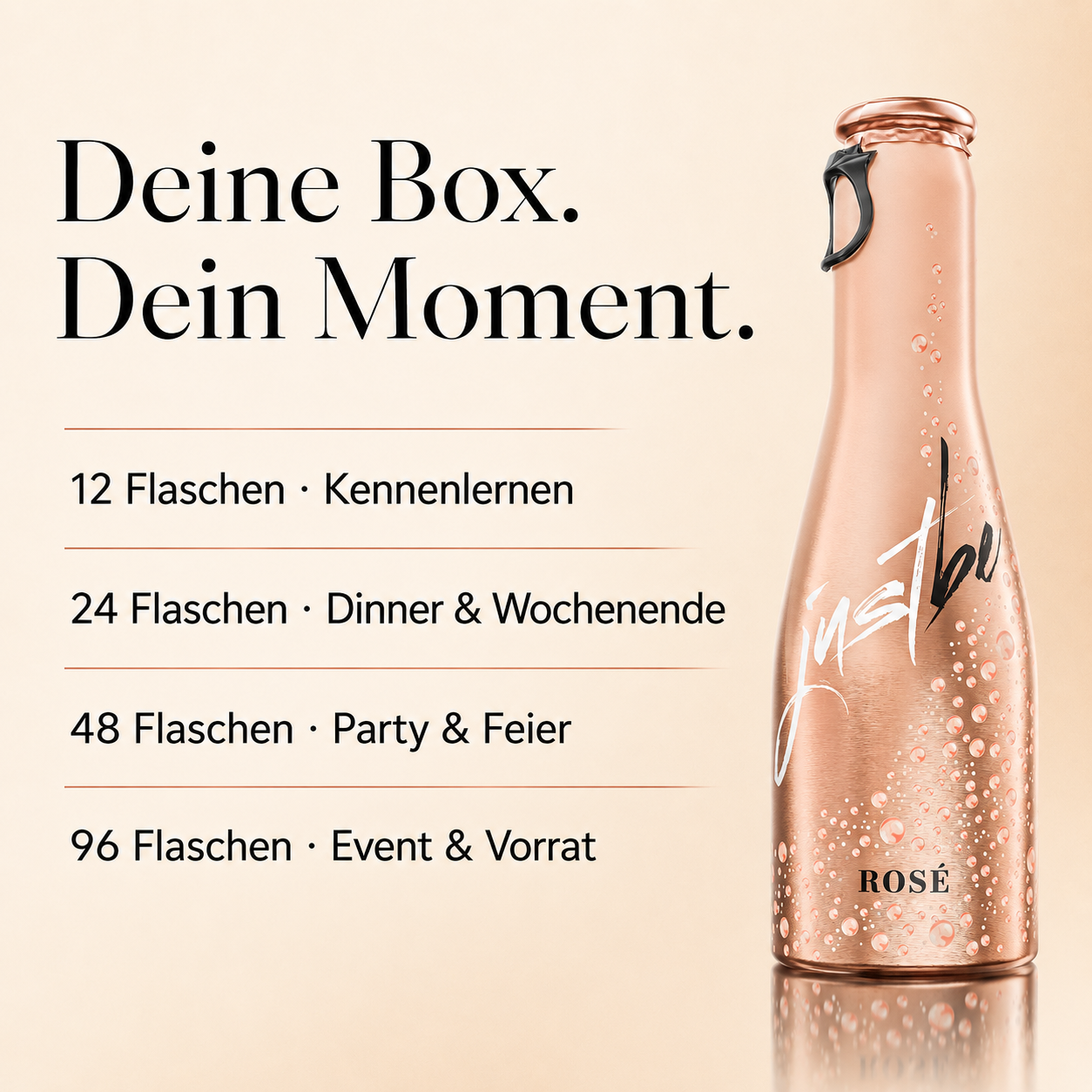 JustBe Rosé – Gift Box Black